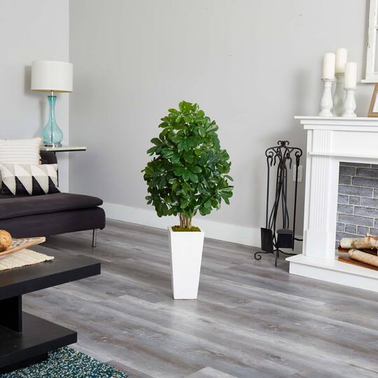 3ft. Umbrella Tree in White Vase